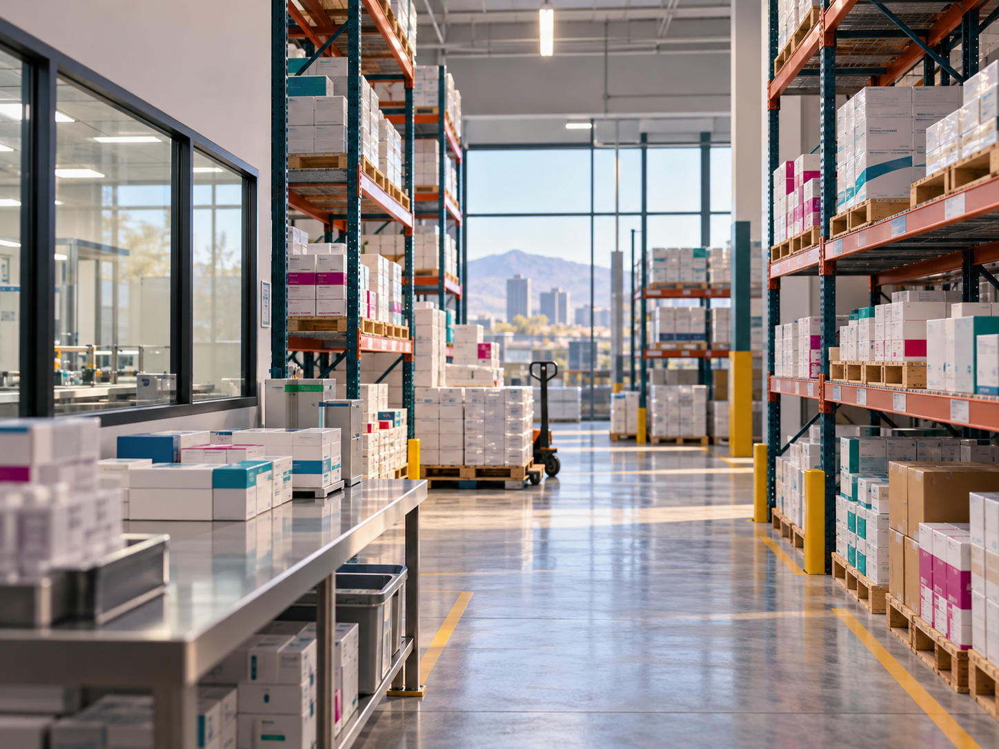 Almacén de medicamentos y dispositivos médicos